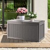 BI&SEA 260 Gallon Waterproof Deck Box-178,Lockable Resin Storage Box for Patio Furniture Cushions Garden Tools and Outdoor Delivery Storage - 3 of 4