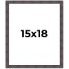 PosterPalooza | Slim Profile Brown Picture Frame - UV Acrylic, Foam Board Backing, Hanging Hardware - 2 of 4