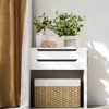 Storage Basket with Lid, 27.7 Gallon (105L) Woven Storage Bin. Features handles, a removable liner, and a metal frame. - 2 of 4