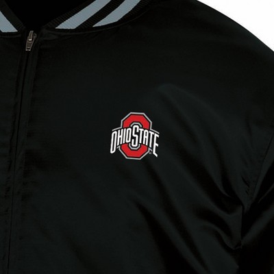 NCAA Ohio State Buckeyes Men's Jacket - M: Lightweight Polyester Zip-Up Sweatshirt with Embroidered Applique — фото 3
