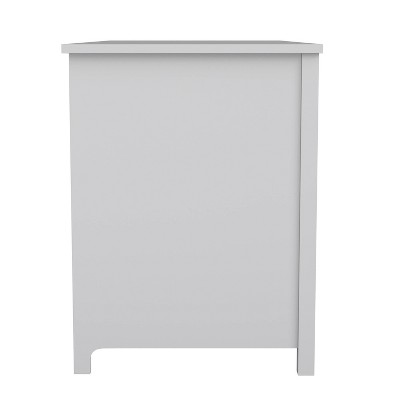 Gray Wood Home Office Desk with Drawer and Filing Cabinet