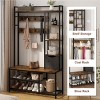 Hall Tree Shoe Bench with Storage, 5 in 1 Coat Rack Set, Entryway Bench, Coat Rack with Shoe Storage, Hall Tree with 12 Hooks for Entryway, Hallway - 2 of 4