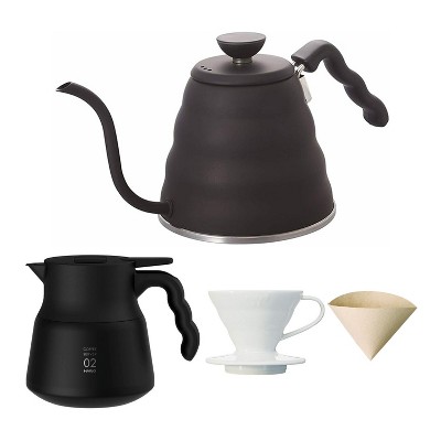 Hario Gooseneck Coffee Kettle Buono Stovetop (black) Bundle : Target