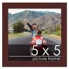 PosterPalooza | Square Classic Modern Brown Picture Frame - UV Acrylic, Foam Board Backing, Hanging Hardware - 3 of 4
