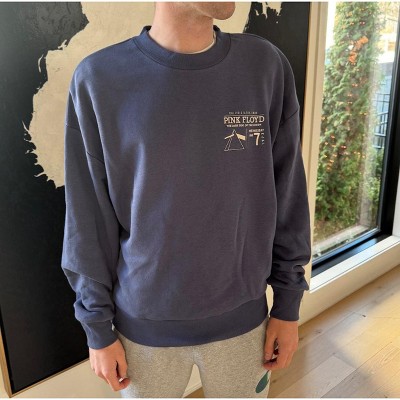 Grayson Threads - Men's Grey Pink Floyd U.S. Tour Crewneck Sweatshirt