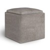 17" Townsend Cube Storage Ottoman with Tray - WyndenHall - 3 of 4