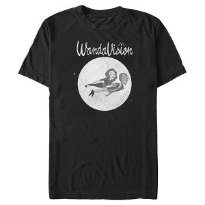Men's Marvel WandaVision '60s Animated Flying Wanda and Vision T-Shirt - 1 of 4