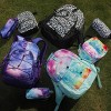 Tie Dye Backpack for Teen Girls, Travel School Backpack for Girls Middle School Large Bookbag 18 Inch, Purple - 4 of 4