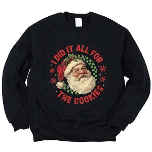 Simply Sage Market Women's Graphic Sweatshirt Did It For The Cookies - 1 of 4