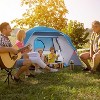 Acekool 4 Person Camping Tent, Easy Set Up Dome Tent with Rainfly, Mesh Door, Portable Waterproof Family Tent for Hiking & Travel, Blue - 2 of 4