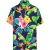 HAPPY BAY Mens Hawaiian Shirts Short Sleeve Button Down Shirt Men's Hawaii Shirts Boho Holiday Casual Summer Beach Shirts for Men Funny - 2 of 4