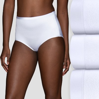 Vanity Fair Womens Body Caress Brief , 3 Pack 13438 - Star White