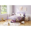 Metal Bed Frame with Headborad & Footboard, Sturdy Metal Platform Bed Frame with Iron-Art Sweet Heart, No Box Spring Needed, Under Bed Storage - 2 of 4