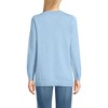 Lands' End Women's Fine Gauge Cotton Cardigan with Tipping Sweater - 2 of 3
