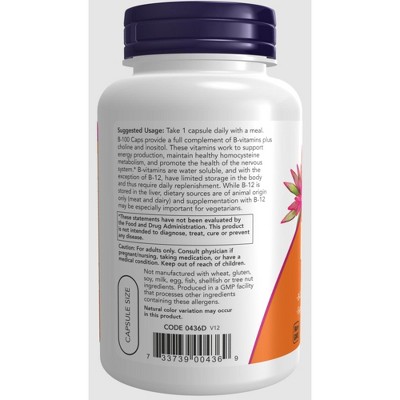 B-100 Vegan Capsules for Energy and Nervous System Health
