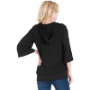 24seven Comfort Apparel Womens Oversized Maternity Fashion Hoodie Top - 3 of 4