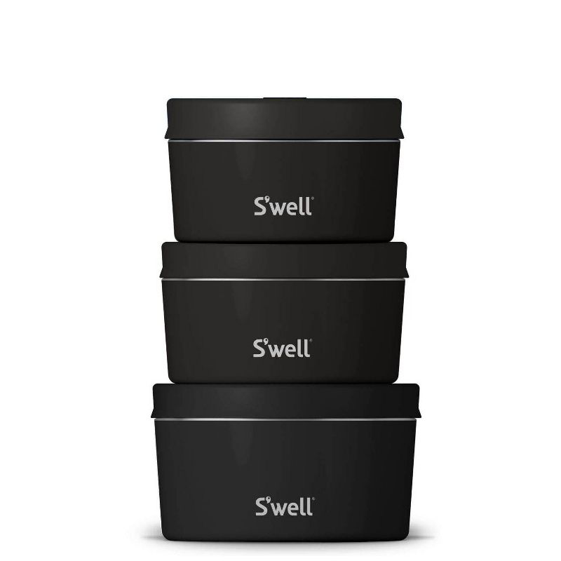 S&#39;well Food Storage Canister Set Onyx, 1 of 9