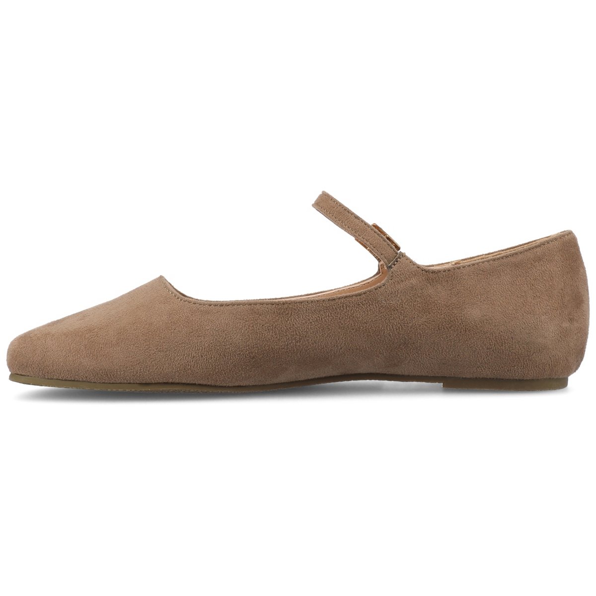 Женские платья Journee Collection Journee Women's Carrie Wide Width Dress Flats, Taupe 7.5W — фото 2
