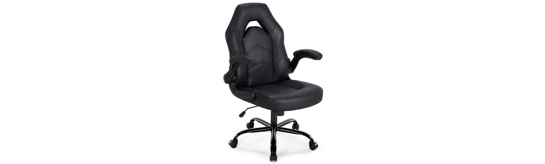 JIONJOY Ultimate Gaming Chair: Ergonomic, PU Leather, Executive Desk Chair with Flip-up Armrests