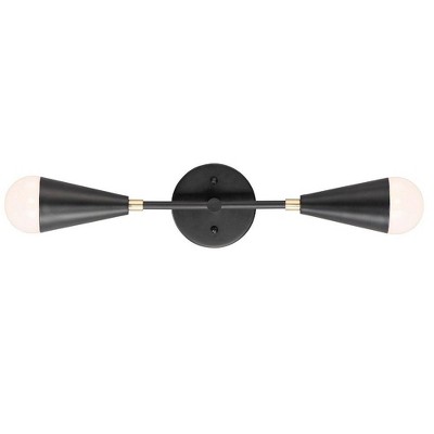 Maxim Lighting Lovell 2 - Light Sconce in  Black/Satin Brass