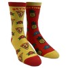 Crazy Dog T-Shirts Women's Better Together Hawaiian Pizza Socks Funny Pineapple and Pizza Graphic Novelty Footwear - 2 of 4