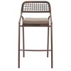 Rio Barstool – 40" H Outdoor Brown Powder-Coated Steel & Rattan By Zuo Modern (Set of 2) - 4 of 4