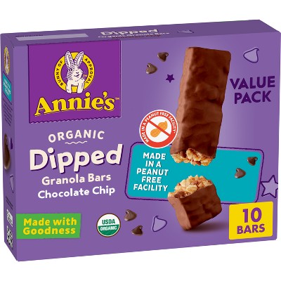 Annie's Organic Chocolate Dipped Granola Bars - 10ct/9.2oz
