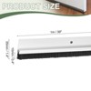 Unique Bargains Aluminum Alloy H-Shape Holder PP Bristle Rust-resistant Door Sweep 1 Pc - 2 of 3