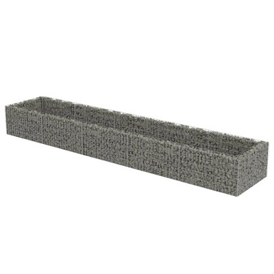vidaXL Gabion Raised Bed Galvanized Steel 177.2"x35.4"x19.7"