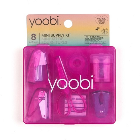 Yoobi Mini Office Supply Kit New Blue Accessories Staple Tape Etc 
