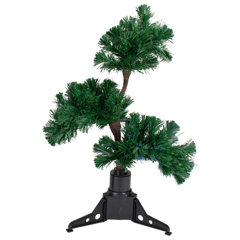 Northlight 2' Pre-Lit Fiber Optic Bonsai-Style Artificial Pine Christmas Tree - Multi, 1 of 5