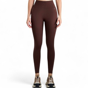 Anna-Kaci Active Women's High Waist Ribbed Seamless Leggings with Sculpting Fit - 1 of 4