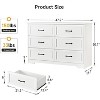 Jojoka 6 Drawer Dresser for Bedroom with Deep Drawers, Large Floor Wood Dressers & Chest of Drawers - 2 of 4