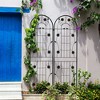Lirago Black 2 pieces Weatherproof Multi-functional Outdoor Screen-Laser-Cut Galvanized Steel Panel 70.86"Hx19.68"Wx0.51"D - 3 of 4