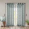 Lycvki Fretwork Print Grommet Top Window Curtain Panel(Only 1 Pc Panel) - 3 of 4