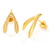 ELYA Women's Polished Wishbone Earrings and Necklace Jewelry Set - 3 of 3