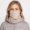 Anna-Kaci Women's Soft Knit Neck Warmer with Cozy Layered Design 9x17 inches - 3 of 4