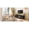 FUFU&GAGA 2-Doors Entertainment Centers TV Stand With Storage Shelves - 4 of 4
