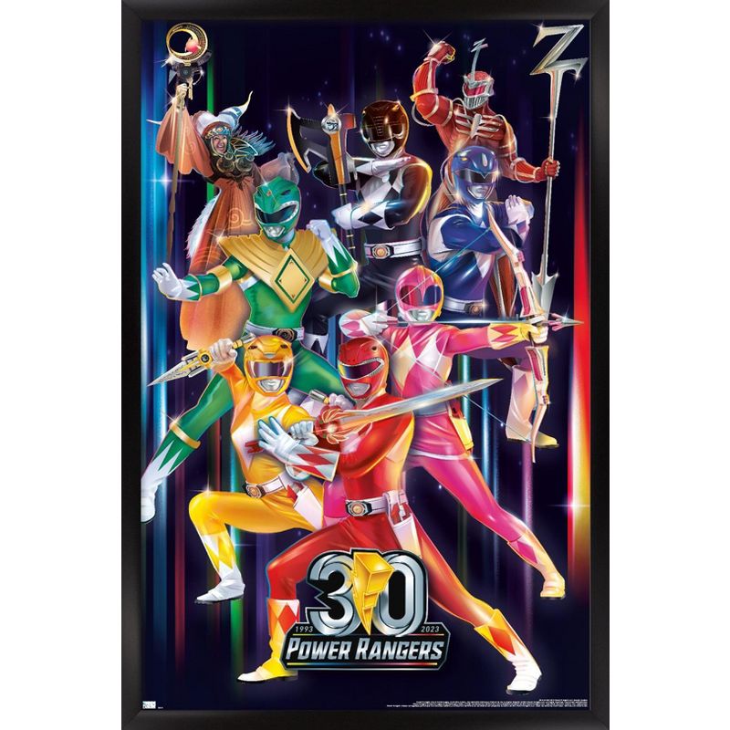 Trends International Power Rangers - 30th Group Framed Wall Poster Prints, 1 of 7