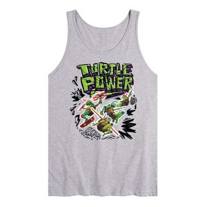 Men's - Teenage Mutant Ninja Turtles Mutant Mayhem - Turtle Power Graphic Tank Top - 1 of 1