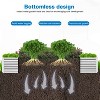 BestMassage Raised Garden Bed 12in H Outdoor Planter Raised Bed with Galvanized Metal, Silver - 3 of 4