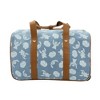 Disney Stitch Character Print 21" Adult Blue Denim Rolling Duffel Bag - 2 of 4