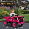 12V Kids Ride On Dump Truck with Remote Control,Ride On Car Toy with Spring Suspension,Music,LED Lights,Rose Red - 2 of 4