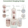 Narwey Striped Makeup Bag with Small Hanging Travel Toiletry Bag for Women - 2 of 2