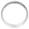Pompeii3 Mens 6mm 14K White Gold Comfort Fit Wedding Band Ring - 4 of 4