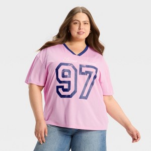 Women's 97 Graphic Soccer Jersey - Pink - 1 of 3