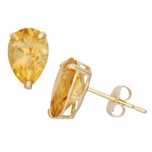 Designs By Gioelli 10K Gold Gemstone Stud Earrings - 1 of 2