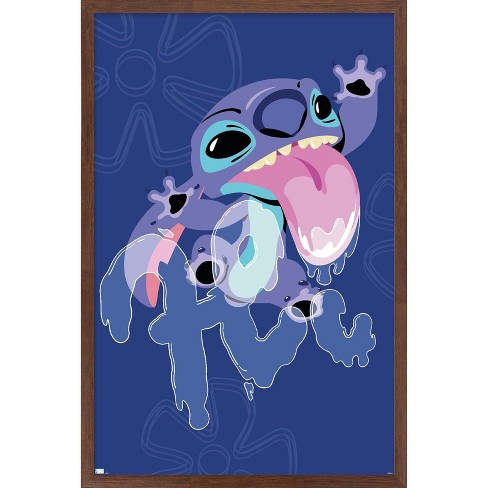 Disney Lilo and Stitch - Angel and Stitch Wall Poster, 14.725 x 22.375  Framed 