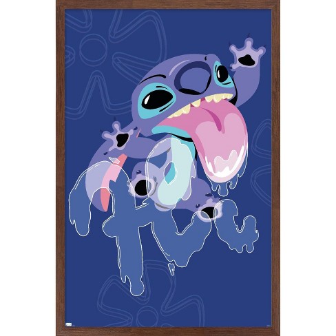 Disney Lilo and Stitch - Slobber Hi Wall Poster, 14.725 inch x 22.375 inch, Framed, FR21872MAH14X22EC