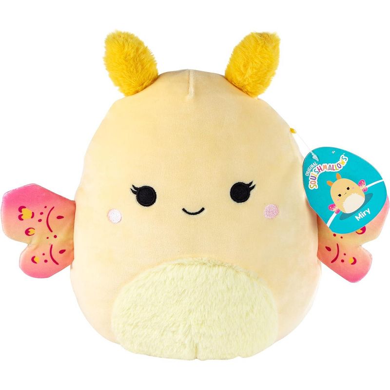 Squishmallow 10" Yellow Moth Plush - Cute and Soft Stuffed Animal Toy - Official Kellytoy - Great Gift for Kids, 1 of 4